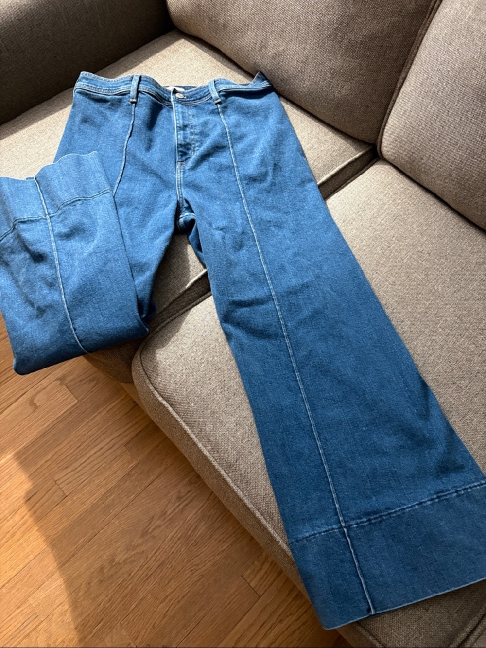 pistola Dark Blue Bootcut Jeans with Center Seam